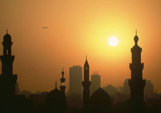 Solnedgang i Kairo