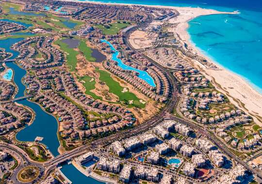 Smukt ferieresort ved Middelhavet i Egypten 