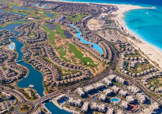 Smukt ferieresort ved Middelhavet i Egypten 