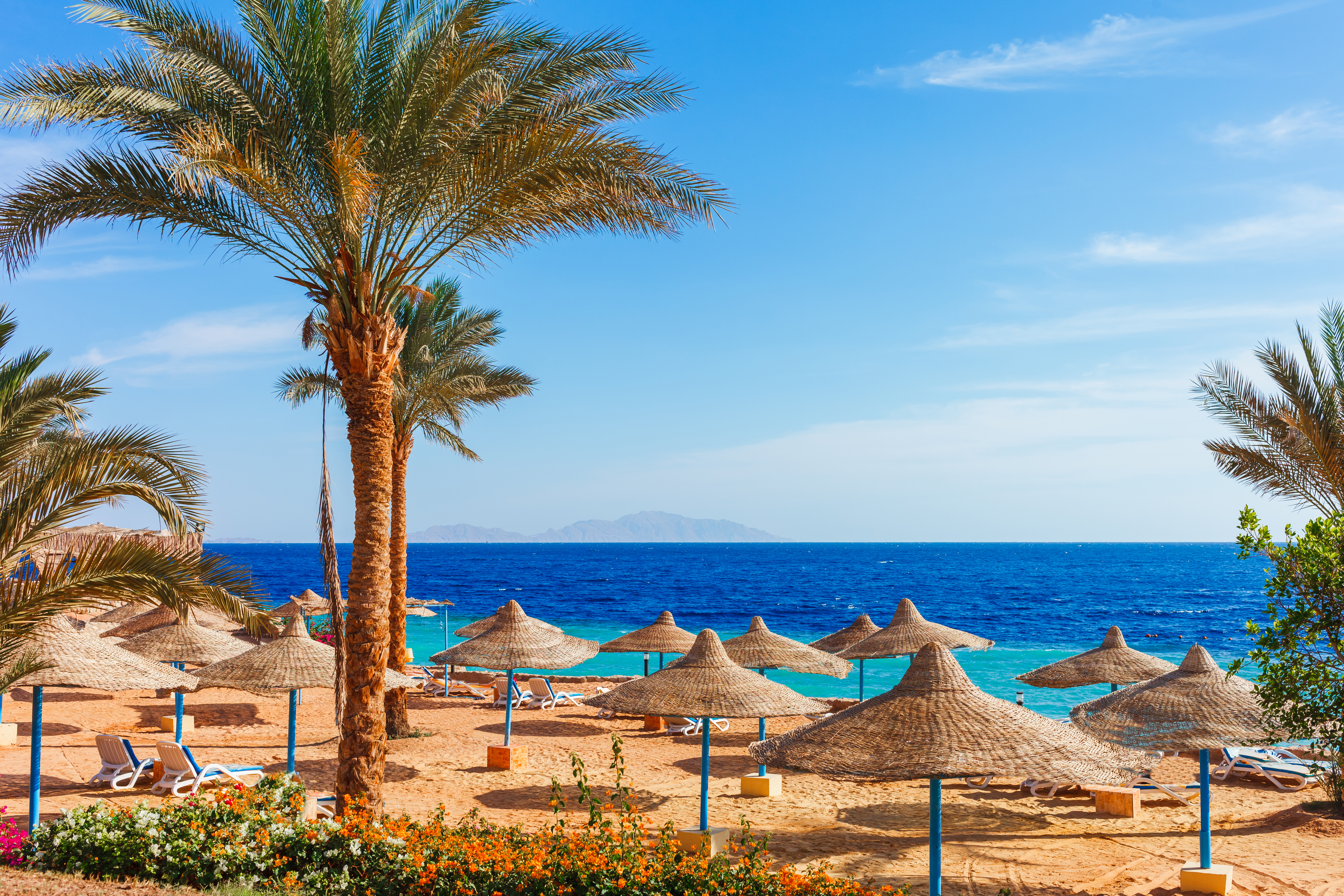 Smuk strand i Egypten