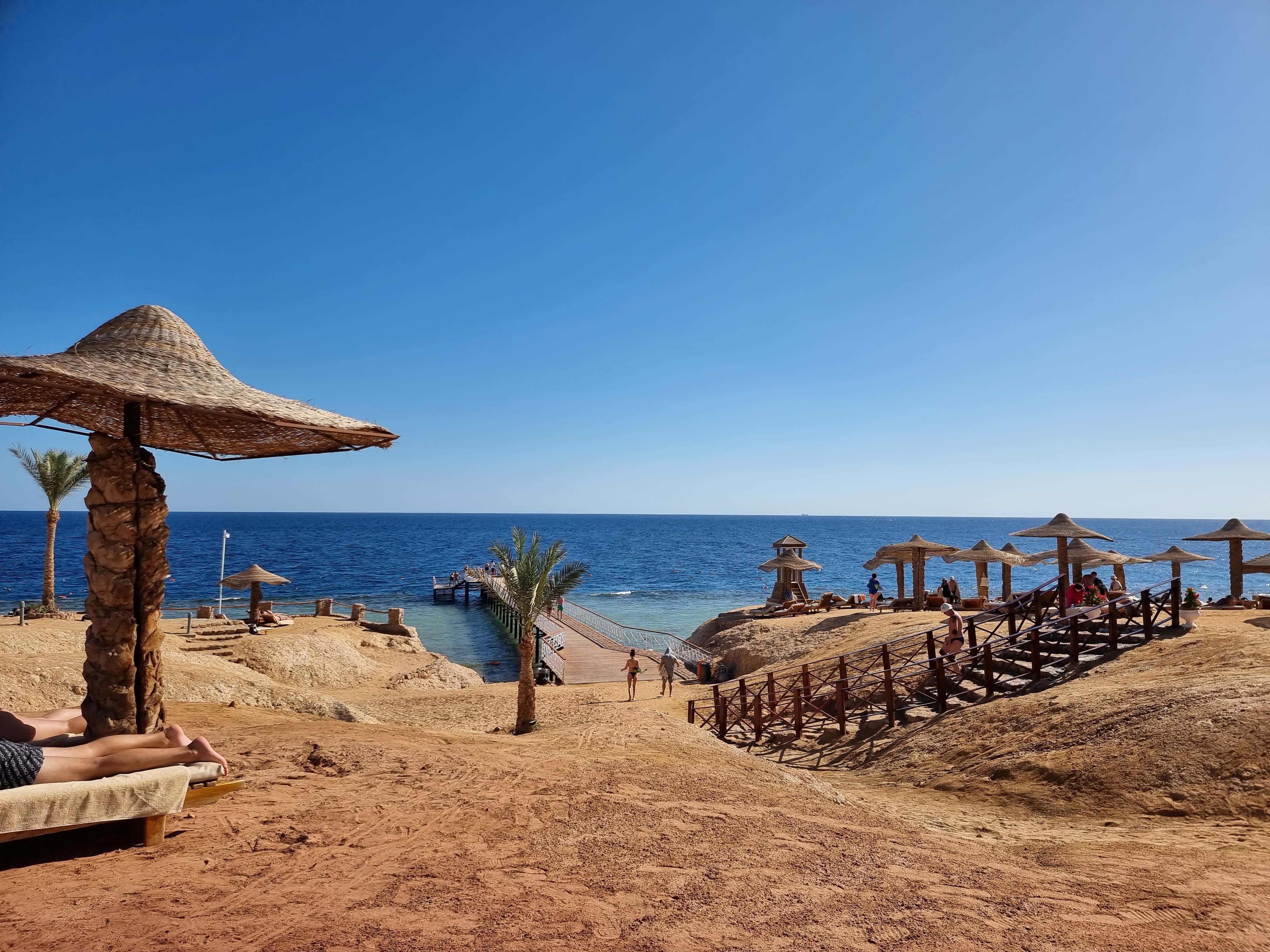 Smuk strand på Monte Carlo resort i Sharm el Sheikh, Egypten