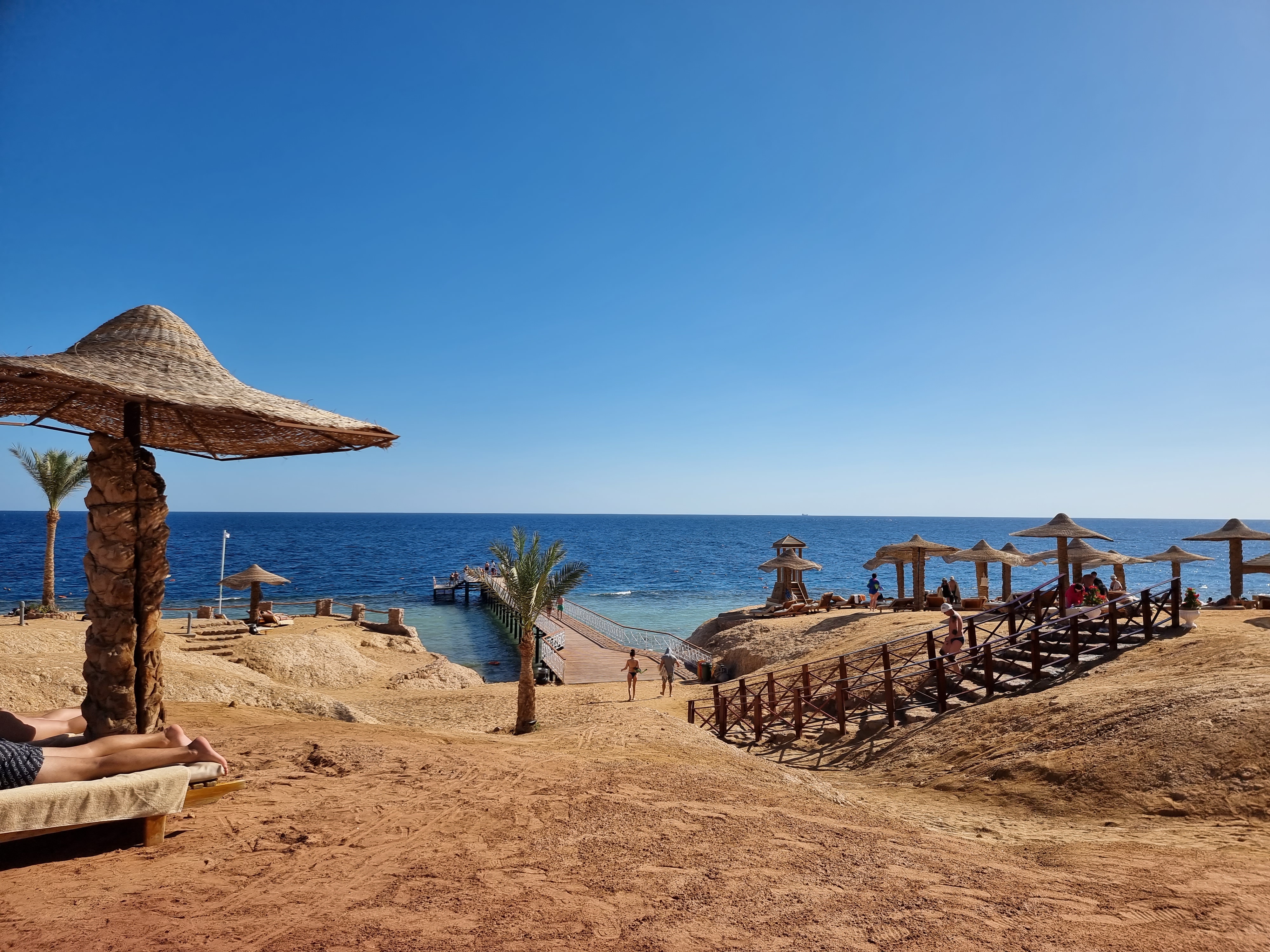 Smuk havudsigt fra resort i Sharm el Sheikh, Egypten