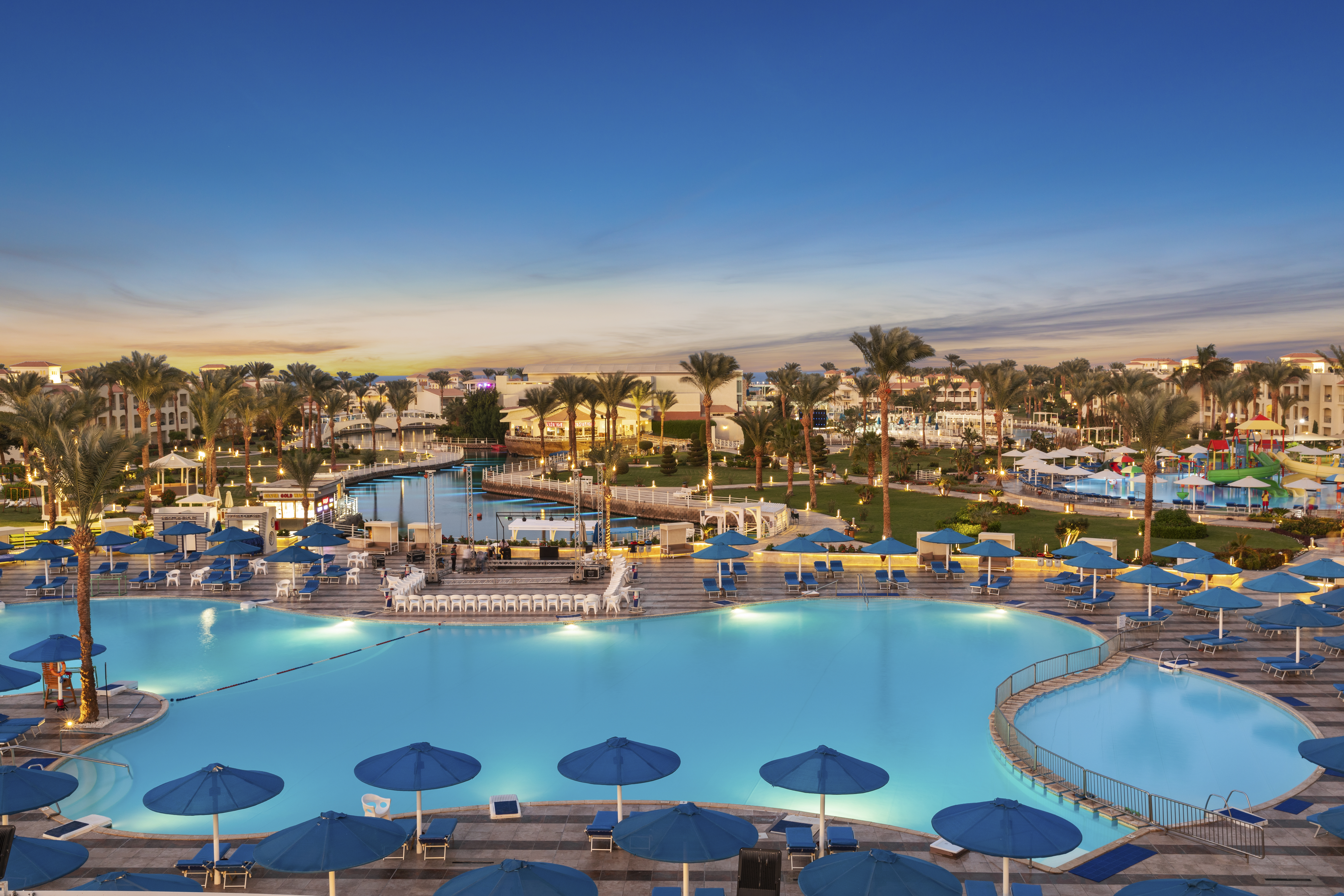 Poolområde på hotel i Sharm el Sheikh